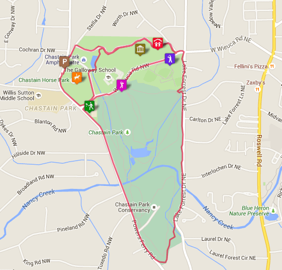 Chastain Park Map